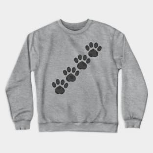 Black Paw Prints (Version 1) Crewneck Sweatshirt